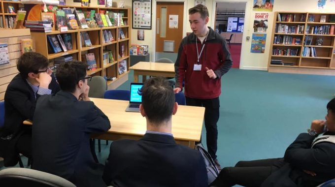 Thanks to past pupil Shane Rafferty who spoke to Post 16s today about His Higher Level Appreciateship in Software Engineering with Kainos