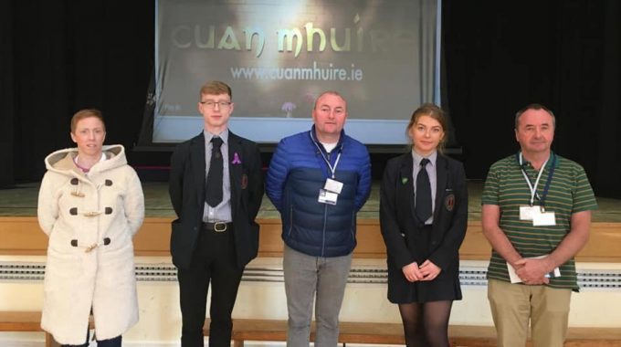 Post 16 students had the opportunity to hear about the work for those experiencing addictions in Cuan Mhuire.