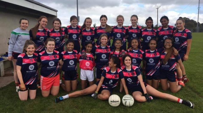 U16 girls Gaelic Win at Fintona Blitz!